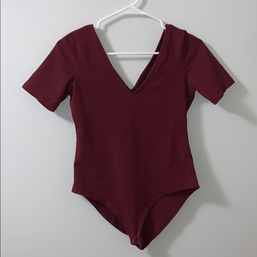 Maroon bodysuit
